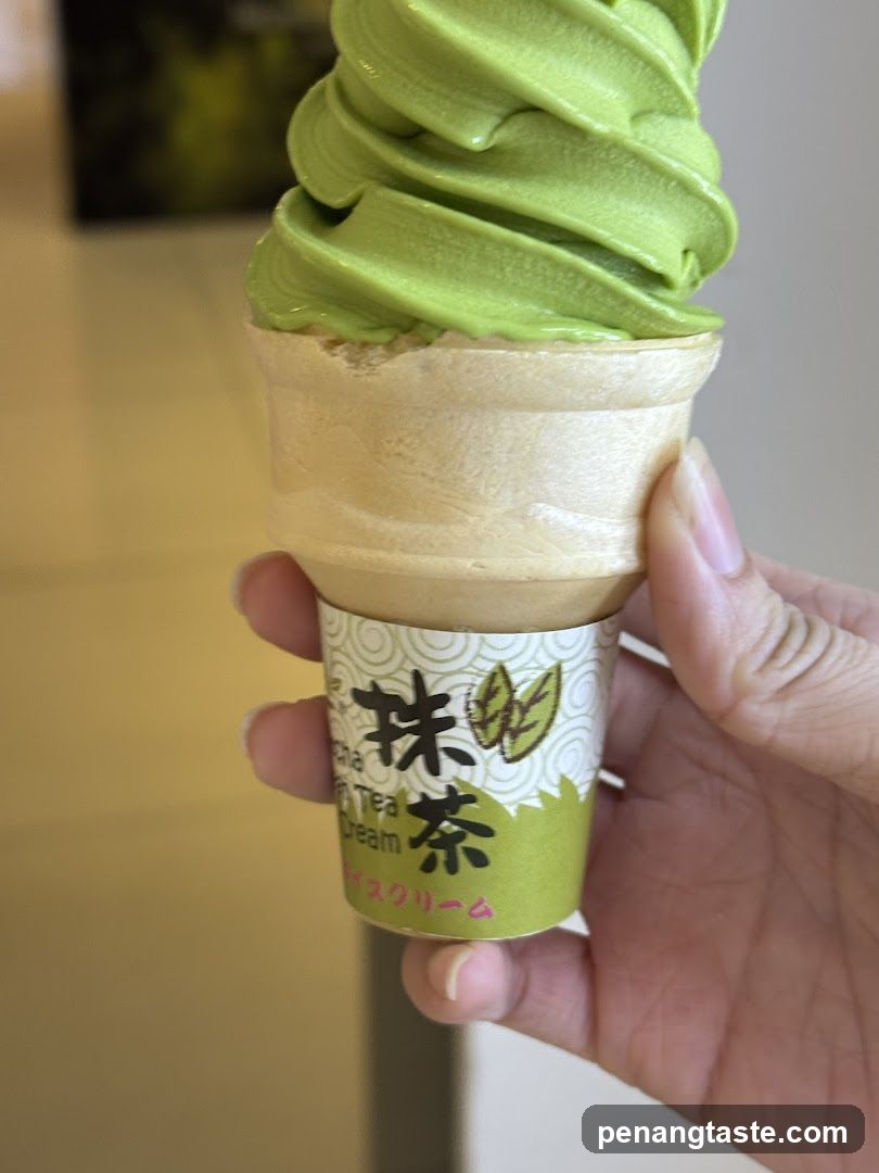 Matcha Soft Serve Ice Cream