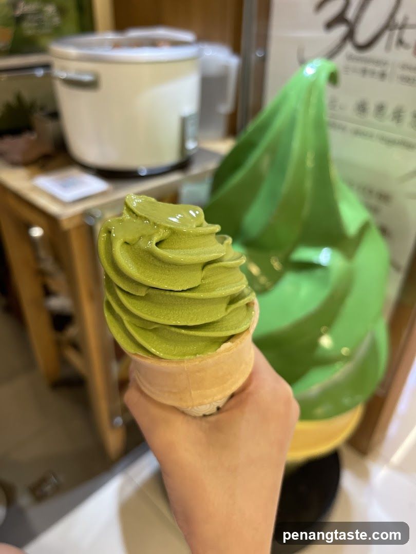 Matcha Soft Serve Ice Cream