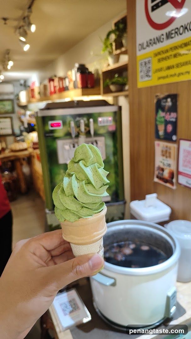 Matcha Soft Serve Ice Cream