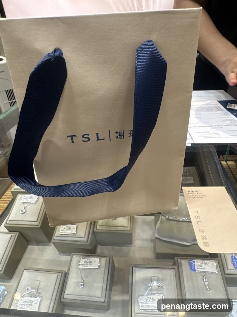 Jewelry Display with Branded Bag