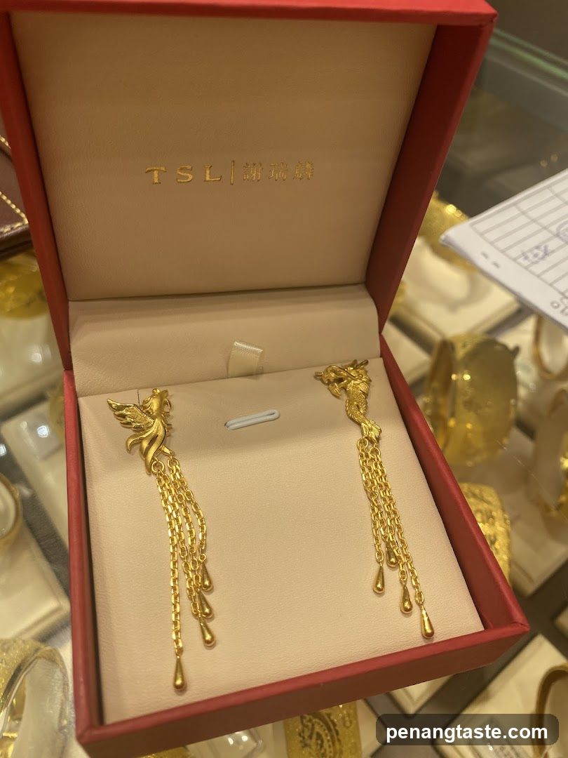 Gold Phoenix Earrings