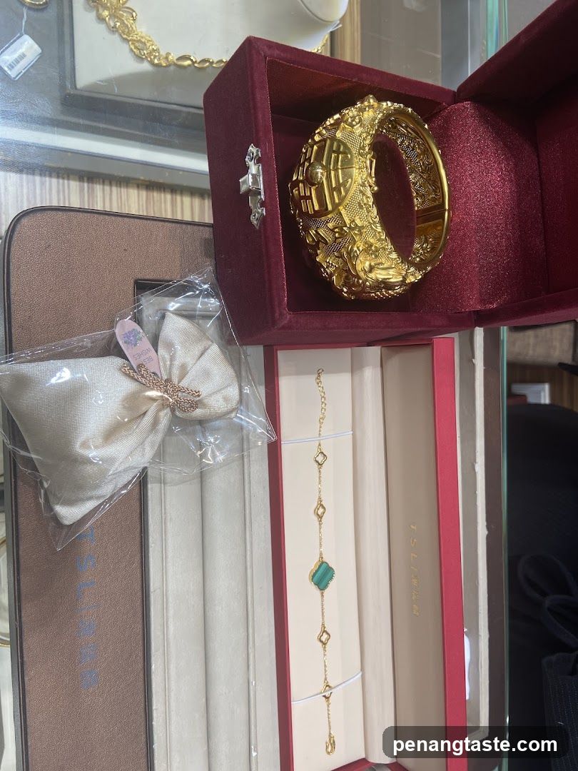 Gold Bangle and Bracelet