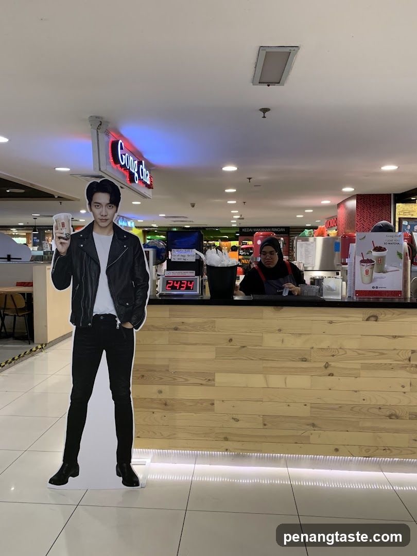 Gong Cha Store with Cardboard Cutout