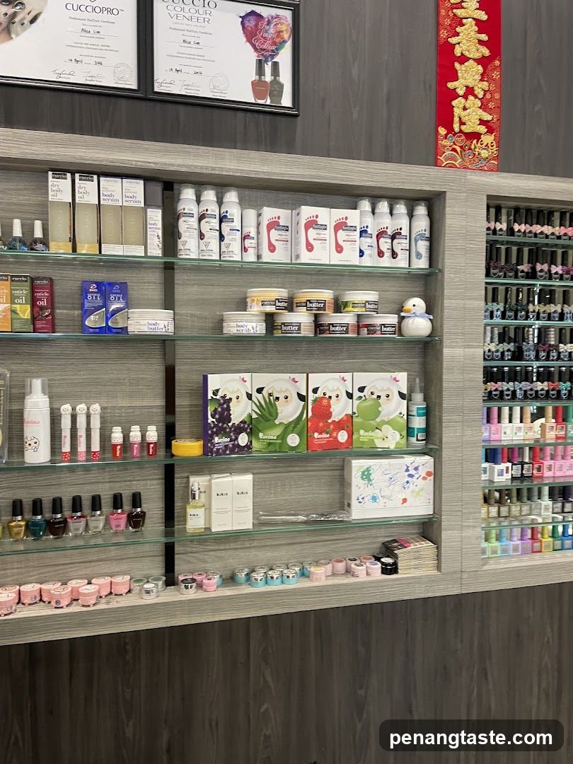 Nail Salon Display Shelves