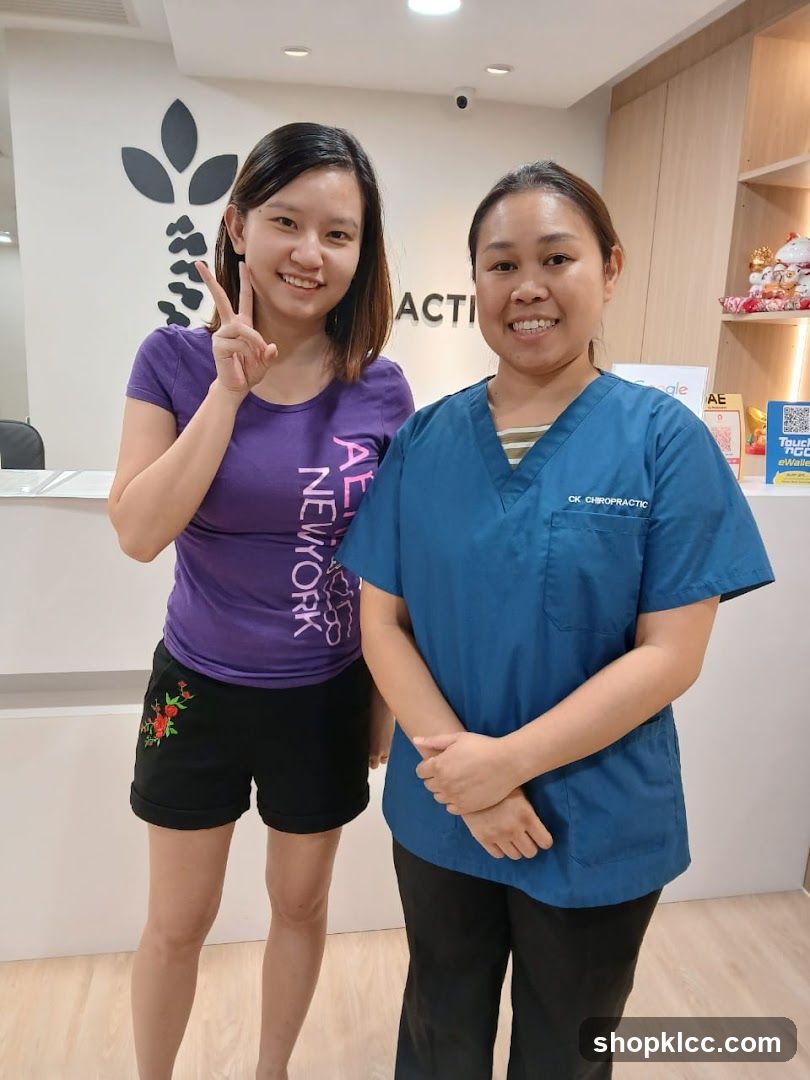 Patient and Staff in Clinic Interior