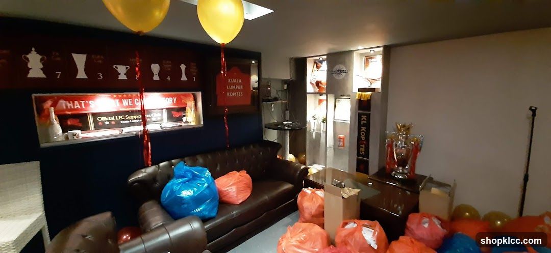 Interior Room with Balloons and Furniture
