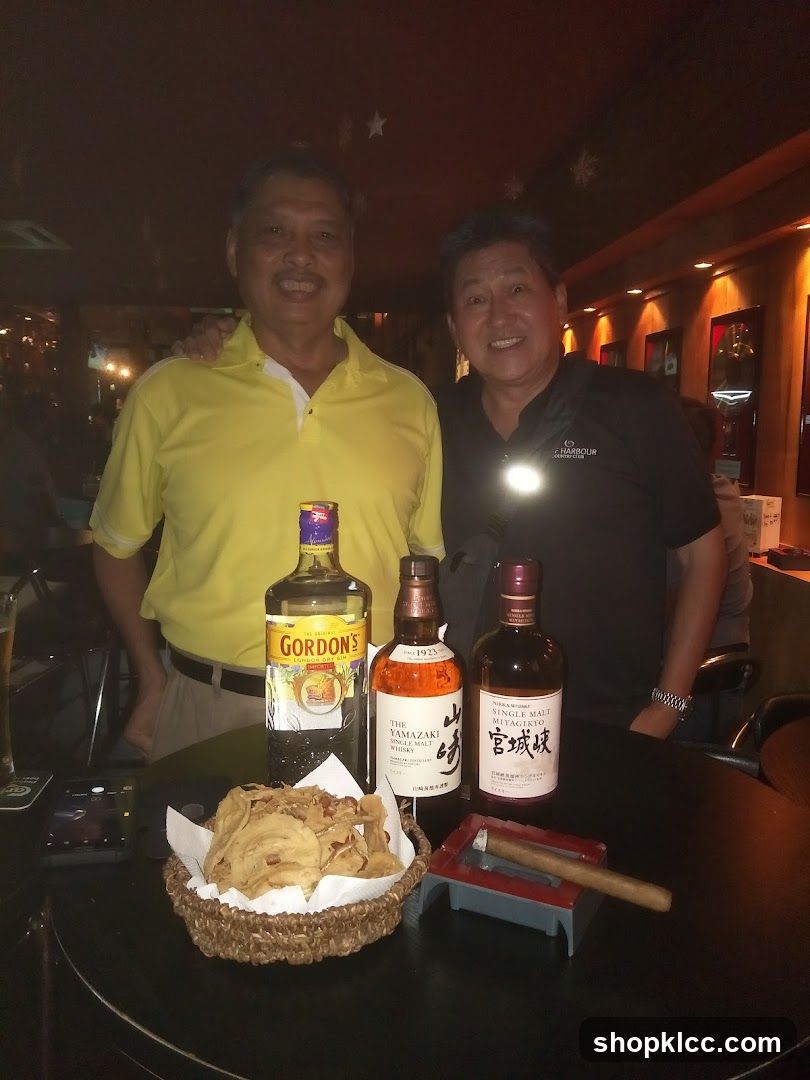 Bar Interior with Spirits and Snacks