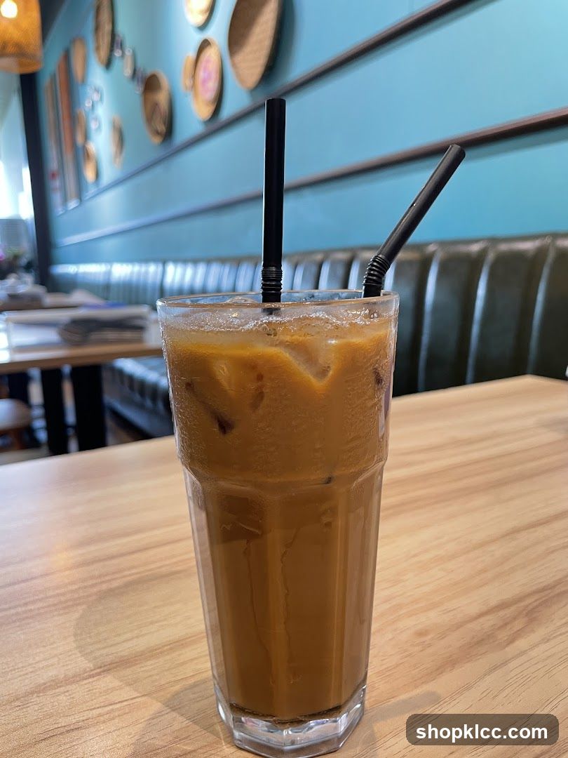 Iced Coffee with Straws