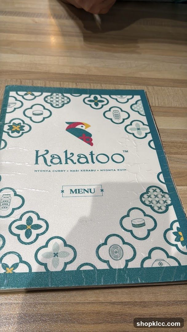 Kakatoo Menu