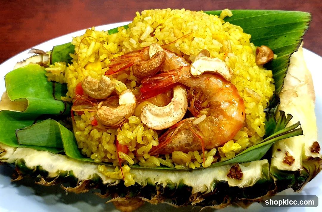 Pineapple Fried Rice with Shrimp and Cashews