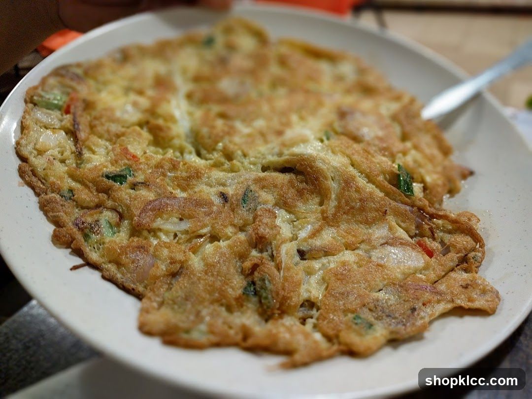 Omelette with Vegetables and Onions