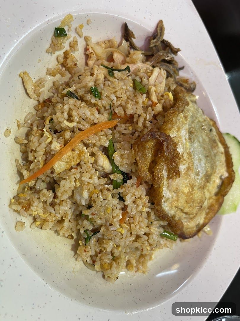Fried Rice with Fried Egg and Pickled Vegetables