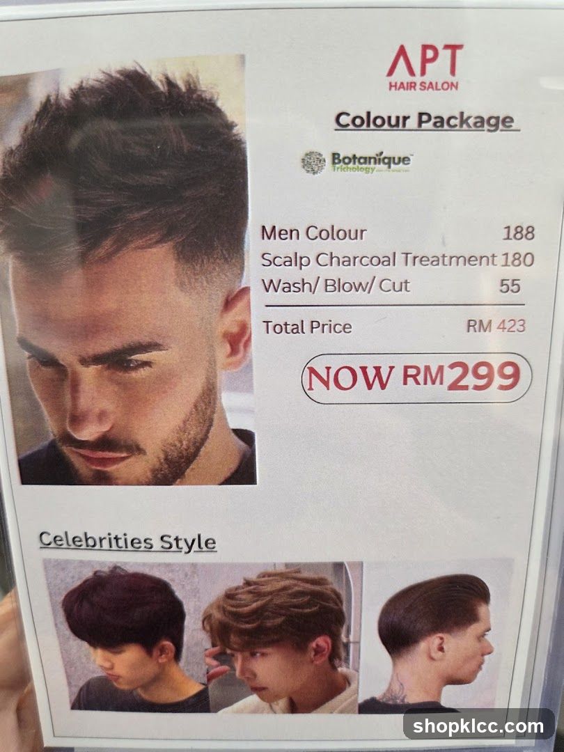 APT Hair Salon Colour Package