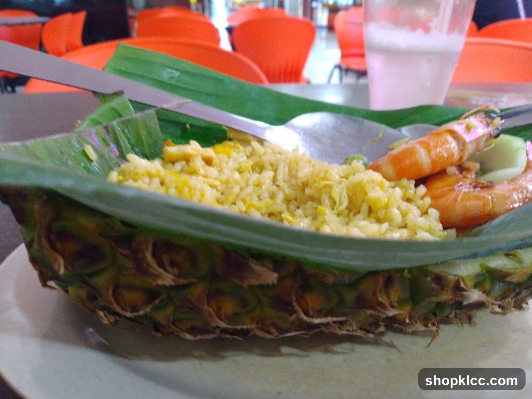 Pineapple Bowl Fried Rice with Shrimp