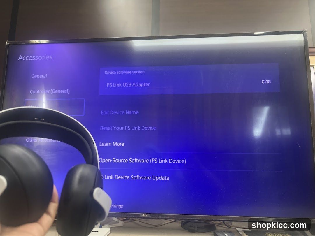 PS Link USB Adapter Setup Screen