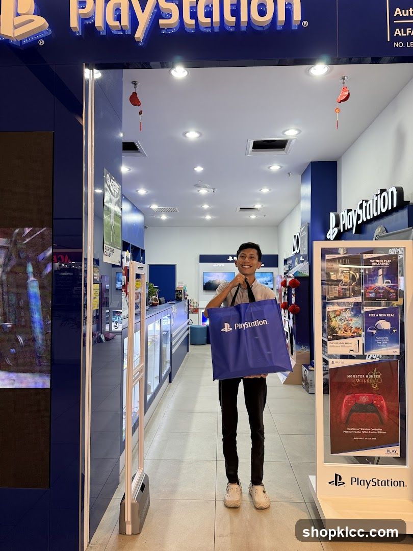 PlayStation Store Interior with Staff