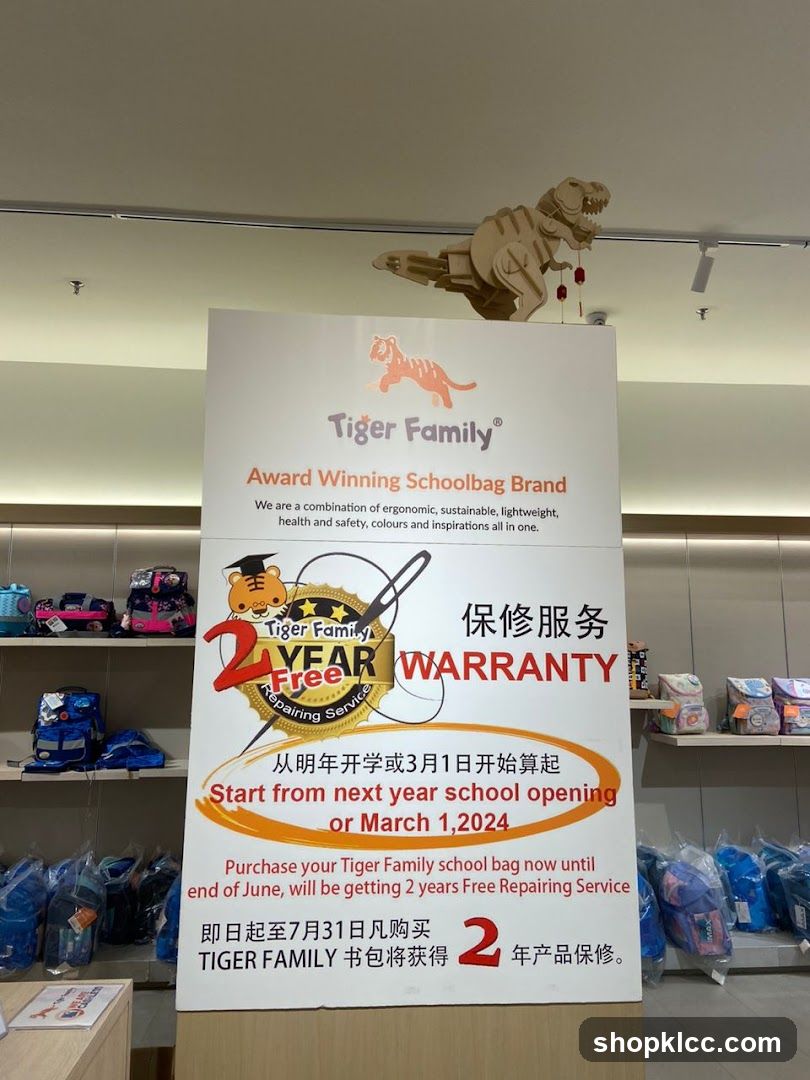 Tiger Family Schoolbag Store Interior