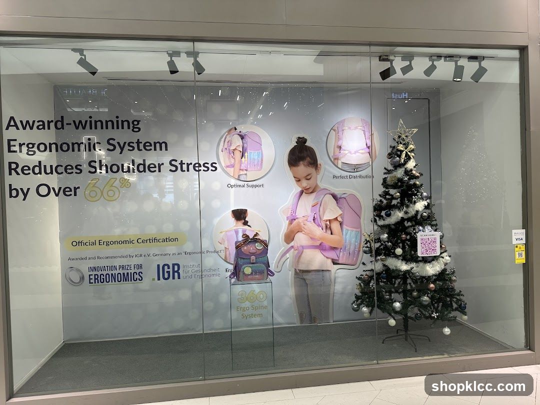 Ergonomic Backpack Display Window