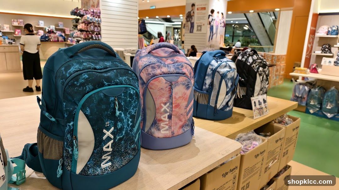 Backpack Display in Store