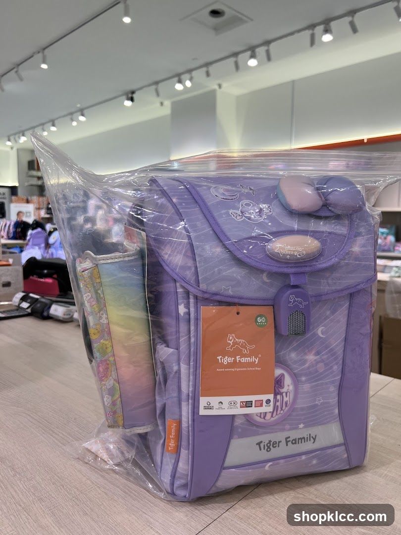 Tiger Family School Bag Display
