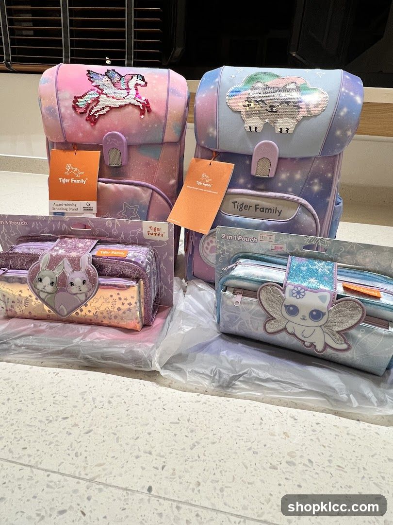 Tiger Family School Supplies Display