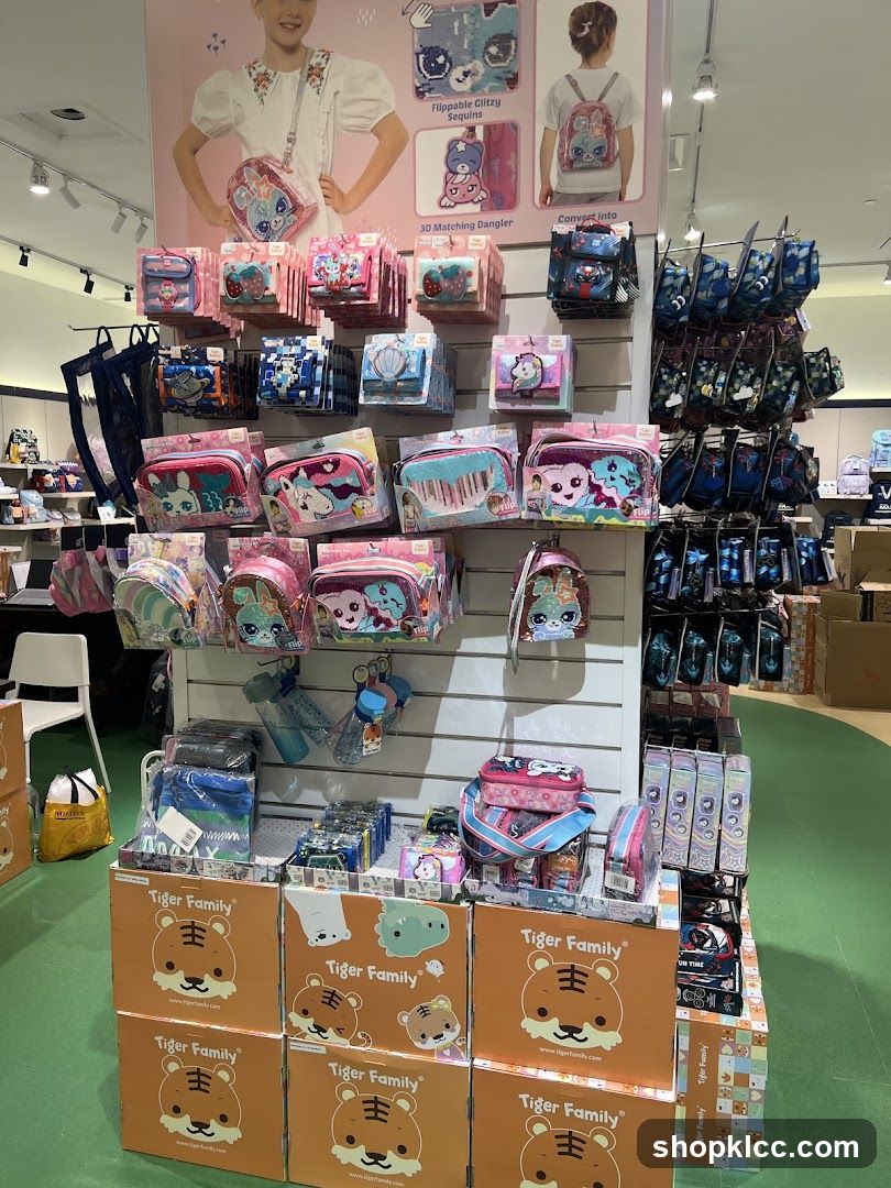 Tiger Family Merchandise Display