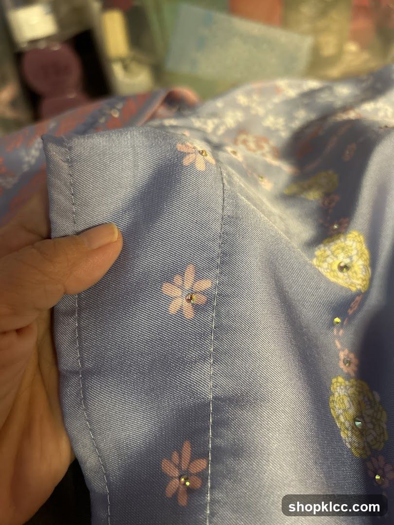 Fabric with floral pattern