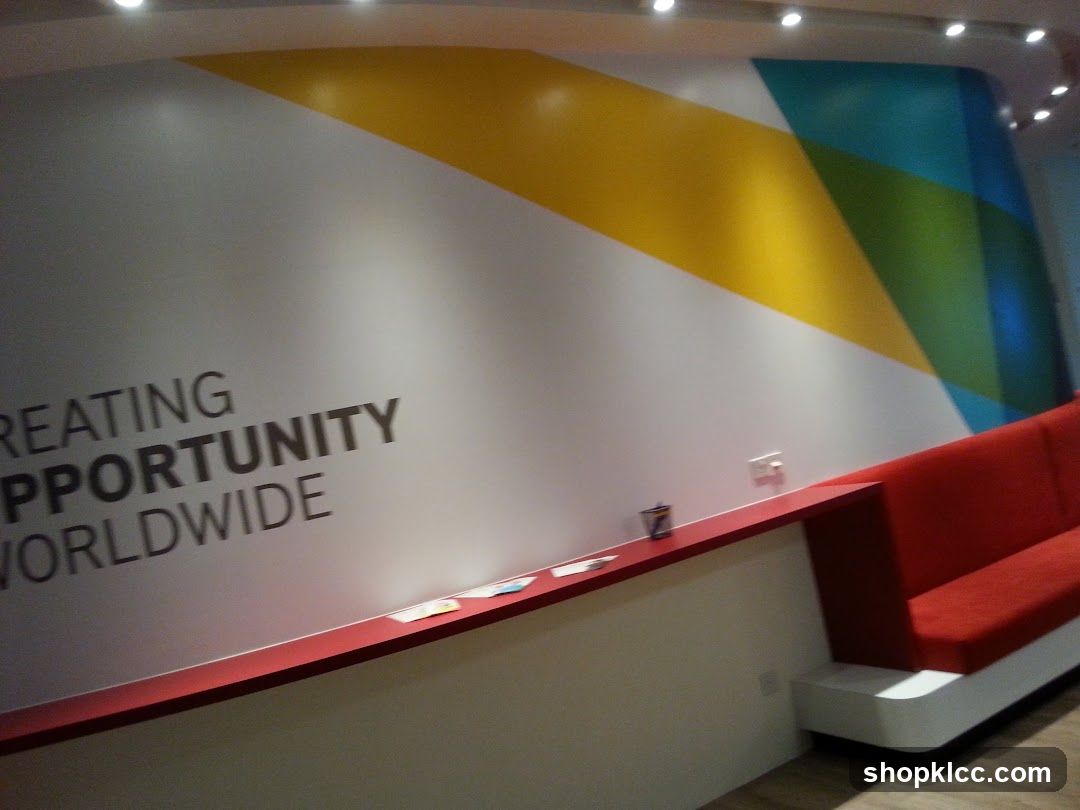Modern Office Interior with Motivational Wall Art