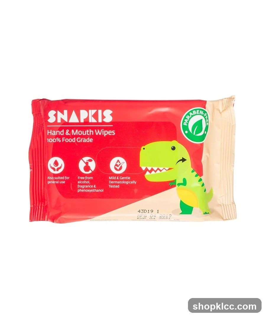 Snapkis Hand & Mouth Wipes