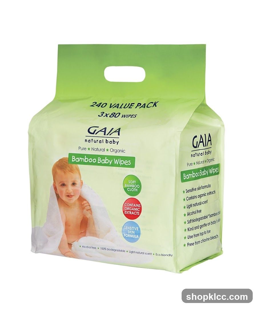 Gaia Natural Baby Bamboo Baby Wipes