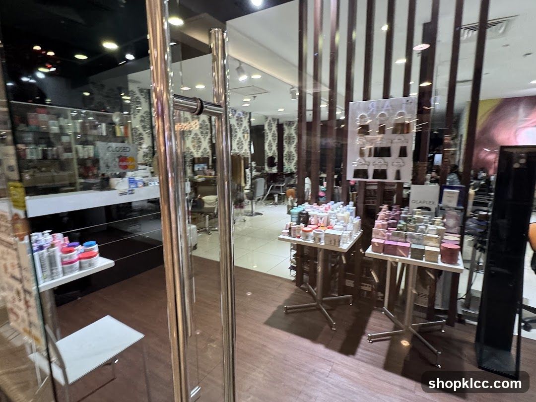 Hair Salon Interior with Products