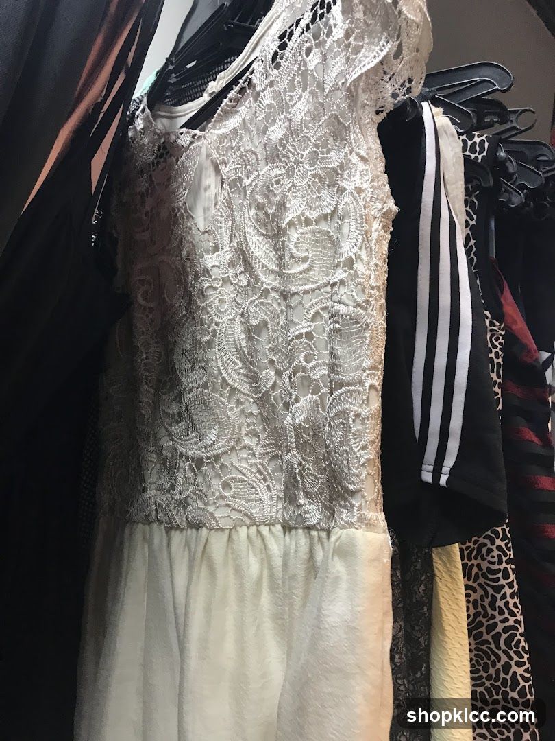Lace Dress on Hanger