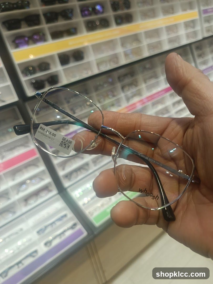 Eyeglasses in store display