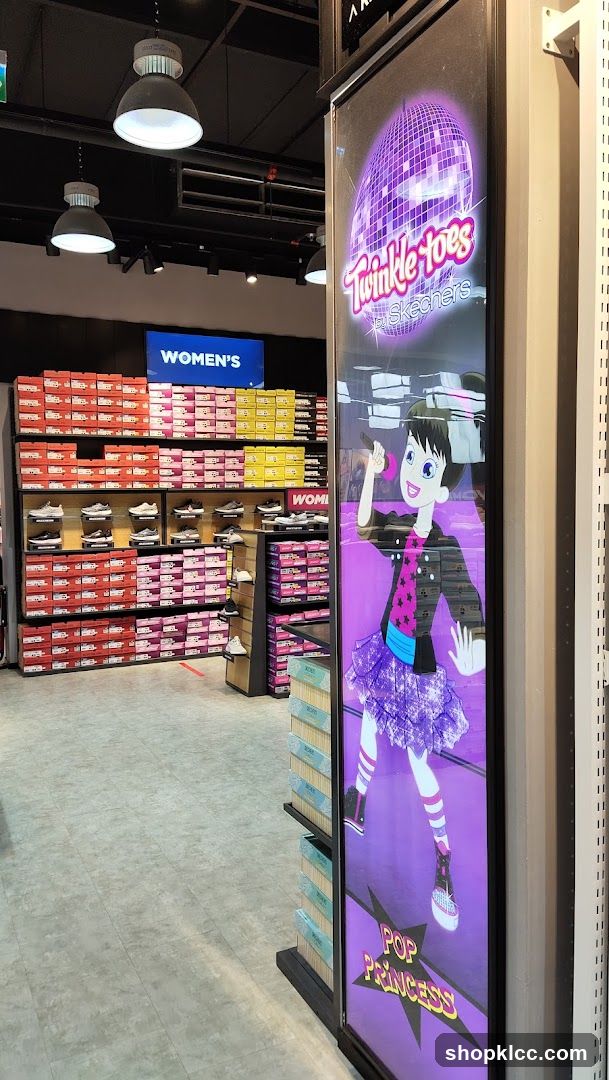Shoe Store Interior with Twinkle Toes Display