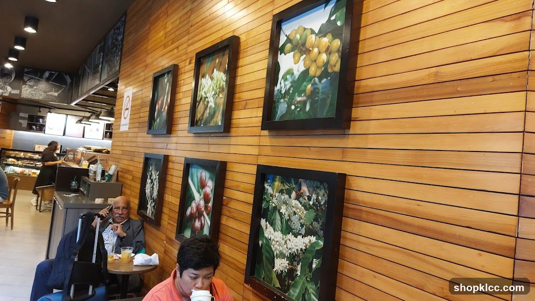 Coffee Shop Interior with Wall Art