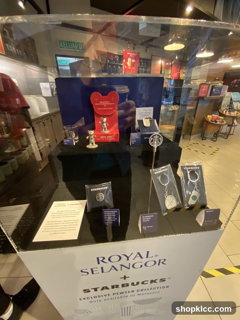 Royal Selangor + Starbucks Exclusive Pewter Collection Display