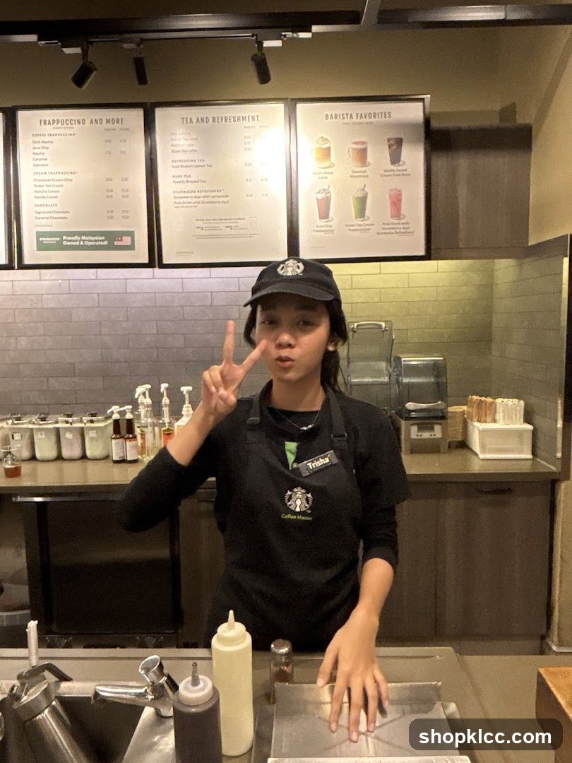 Starbucks Barista Making Coffee
