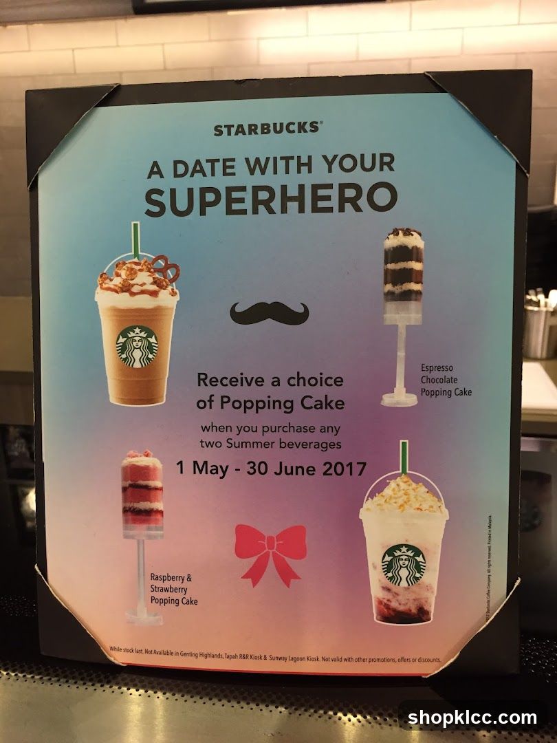 Starbucks "A Date With Your Superhero" Promotion