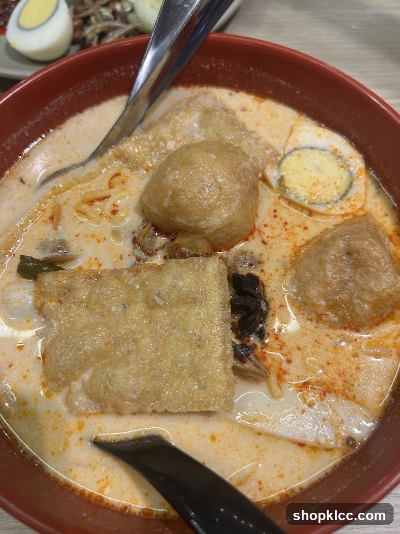 Laksa with Egg and Fried Tofu