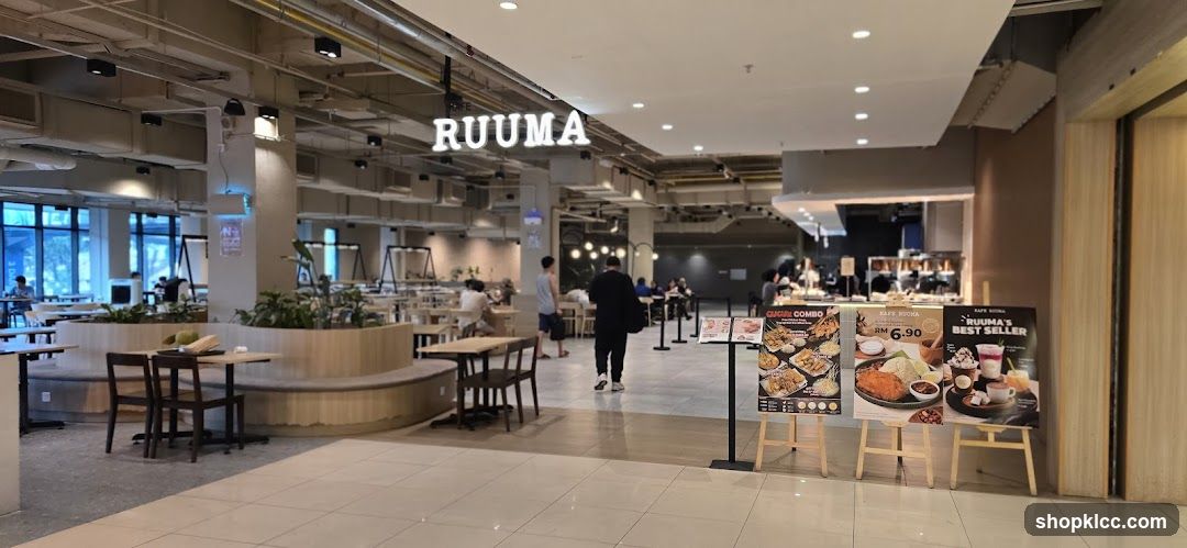 Cafe Interior with Promotional Displays