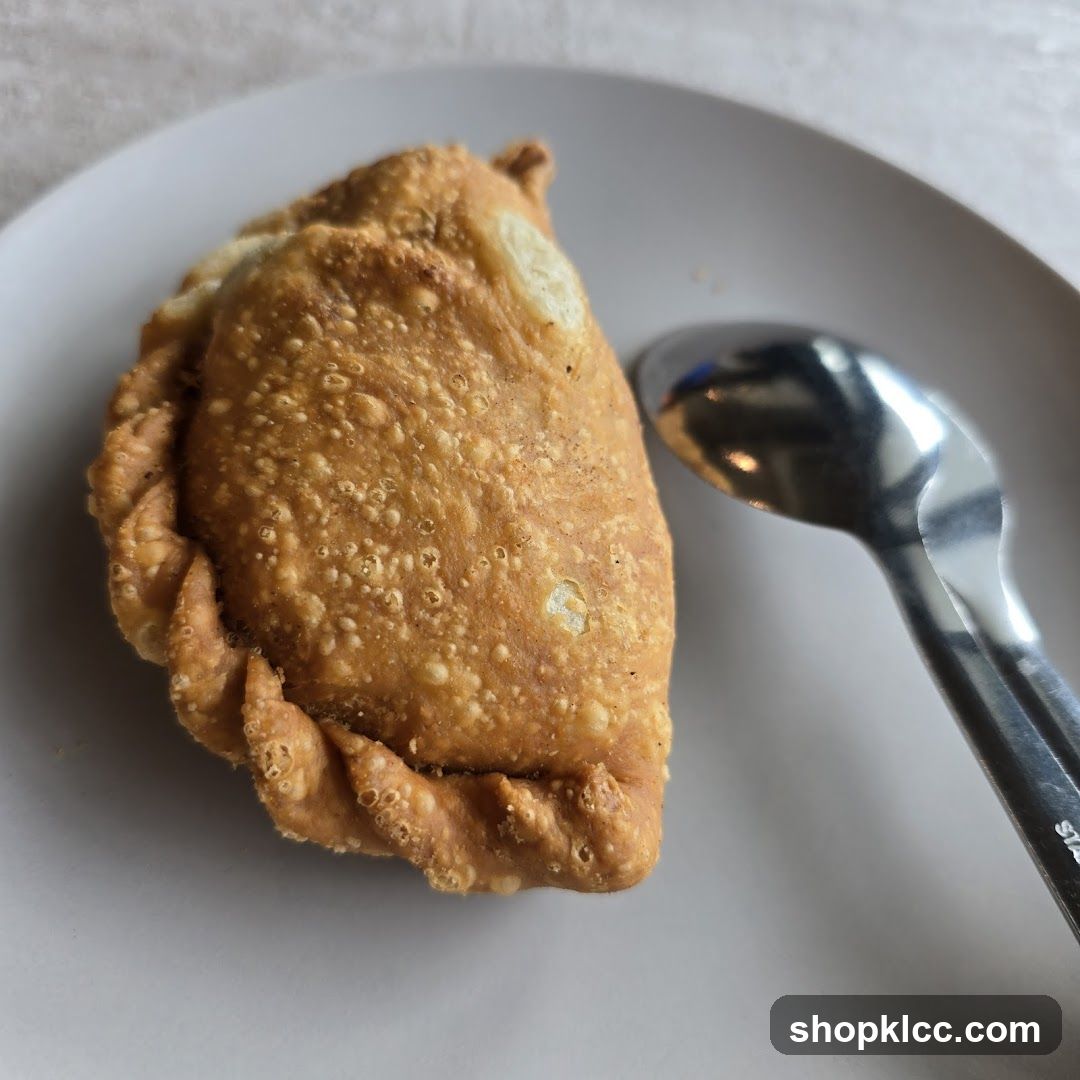 Fried Pastry with Spoon