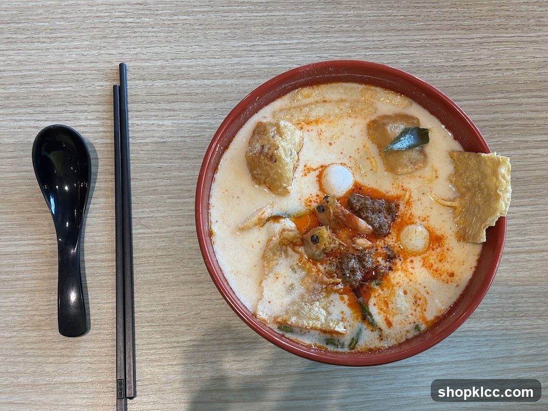 Laksa with Shrimp and Fish Balls