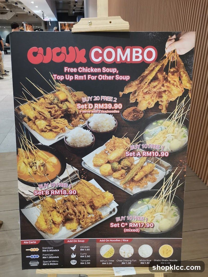 Cucuk Combo Menu