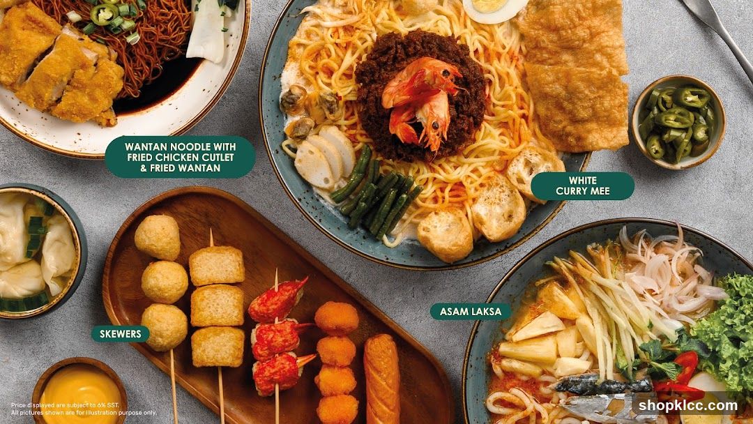 Malaysian Noodles and Skewers
