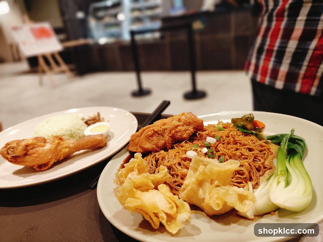 Fried Chicken and Noodles