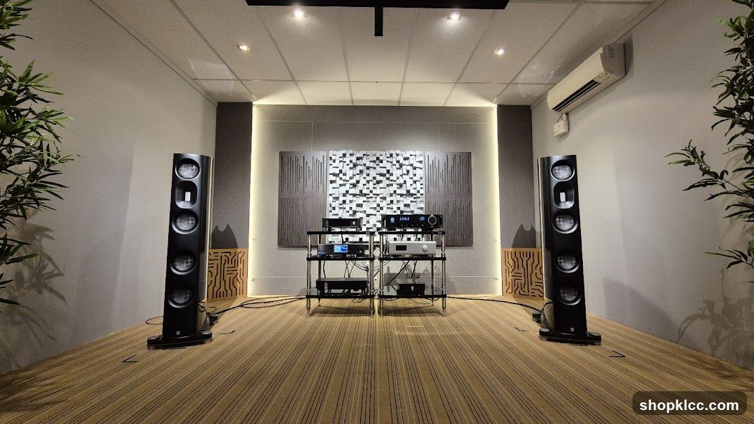 High-fidelity audio equipment display