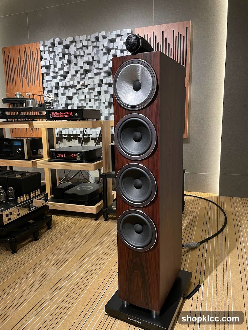 High-fidelity audio equipment display