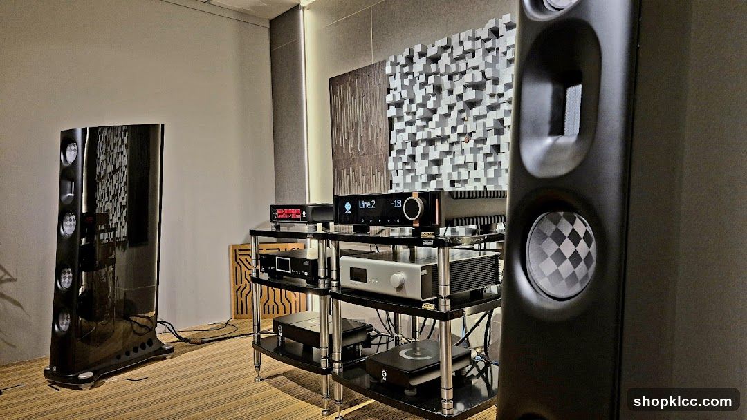 High-fidelity audio equipment display