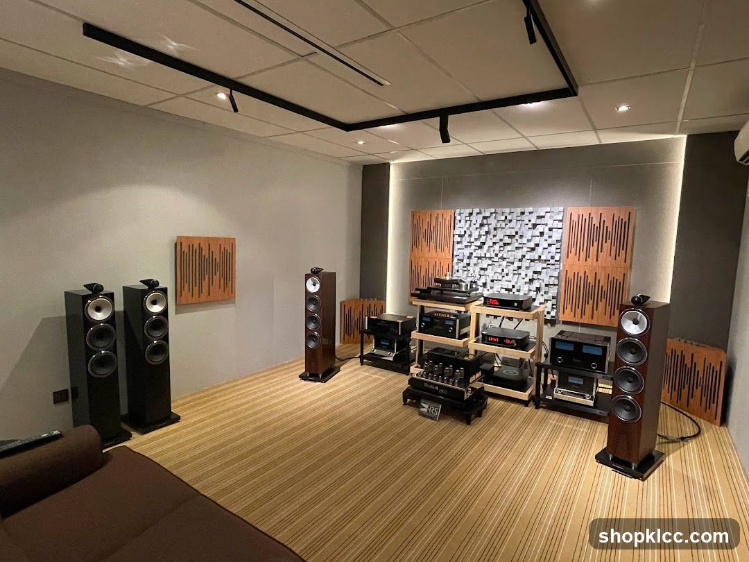 High-fidelity audio equipment display