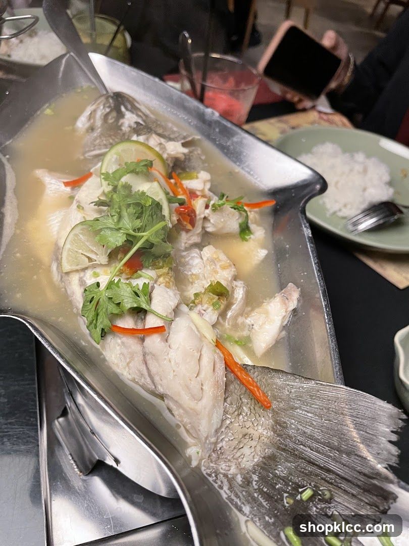 Steamed Fish with Lime and Chili
